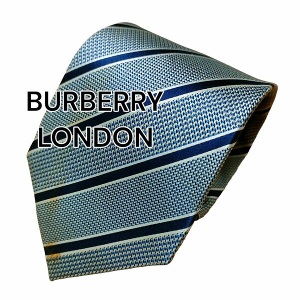 【BURBERRY LONDON】　バーバリーロンドン　グレー系　ストライプ