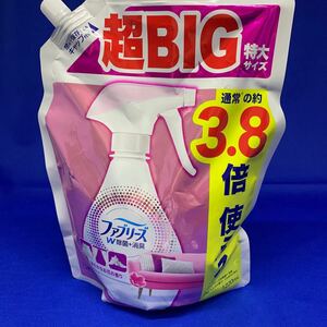 ファブリーズ W除菌+消臭スプレー 布用 ほのかなお花の香り 詰め替え 超BIG特大 1220mL