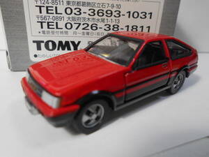 ★即決★トミカリミテッド　トヨタ　カローラレビン　赤／黒　「ＡＥ86」 赤／黒 AE86 LEVIN/TRUENO 4MODELS　の単品