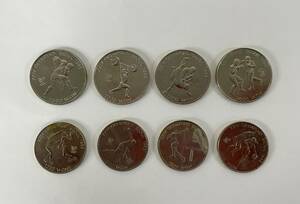 ソウルオリンピック記念銀貨 ８枚 12000ウオン (2000ウオン、1000ウオン 各４枚）
