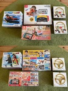 未使用品　Nintendo Labo Toy-Con 04: VR Kit、マリオカート MARIOKART LIVE HOME CIRCUIT、BotsNewCharacters VR、wiiゴールデンハンドル