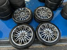 インキュバスメッキホイール サマータイヤ マックストレック 265/40R22 106V XL 4本セット トヨタ　ランクルなど※手渡しのみ_画像1