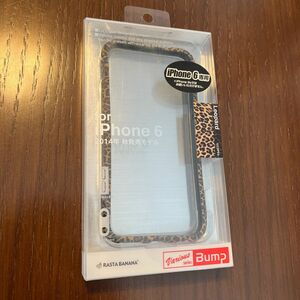 新品未使用 送料込♪ ラスタバナナ 1026IP6A iPhone 6用 バンパー ストラップ穴付 豹柄（leopard）♪即決