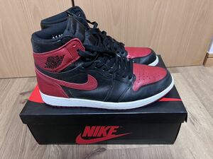 ナイキ NIKE AIR JORDAN 1 RETRO HIGH OG BANNED 2016 29cm BRED 555088-001 エア ジョーダン I レトロ ハイ バーンド ブレッド 