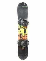 中古 12/13 SALOMON PULSE 145cm ビンディング付き スノーボード サロモン パルス バインディング_画像1