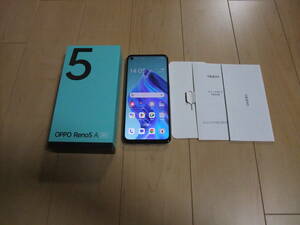 ★USED★本体★OPPO Reno5 A★アイスブルー★CPH2199★SIMフリー★一括購入品★