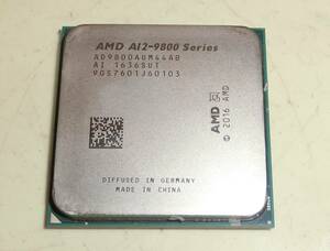 動作保証 AMD A12シリーズ A12-9800 AD9800AUM44AB ソケット AM4