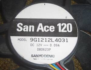 動作保証 ケースファン 12cm角 25mm厚 SanAce120