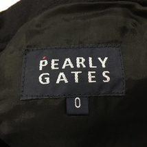 【超美品】パーリーゲイツ スカート インナーパンツ付き 黒 ウール混 レディース 0(S) ゴルフウェア PEARLY GATES_画像6