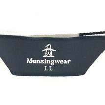 【超美品】マンシングウェア 半袖ポロシャツ 白×ネイビー 襟ライン メンズ LL ゴルフウェア 2022年モデル Munsingwear_画像4
