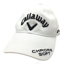 キャロウェイ キャップ 白×黒 立体ロゴ刺しゅう FR ゴルフウェア 2022年モデル Callaway_画像1