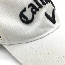 キャロウェイ キャップ 白×黒 立体ロゴ刺しゅう FR ゴルフウェア 2022年モデル Callaway_画像8