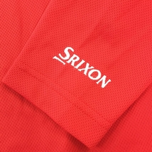 【超美品】スリクソン 長袖ハイネックシャツ レッド メッシュ メンズ LL ゴルフウェア SRIXON_画像3