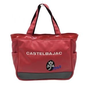 [ прекрасный товар ] Castelbajac Cart сумка красный земля узор боковой внутри карман есть Golf CASTELBAJAC