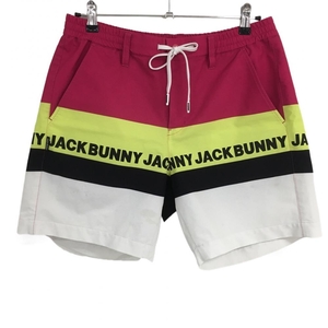 ジャックバニー ハーフパンツ ピンク×イエロー メンズ 5(L) ゴルフウェア 2022年モデル Jack Bunny