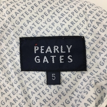 【超美品】パーリーゲイツ パンツ 白×黒 ロゴ総柄 メンズ 5(L) ゴルフウェア PEARLY GATES_画像5
