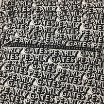 【超美品】パーリーゲイツ パンツ 白×黒 ロゴ総柄 メンズ 5(L) ゴルフウェア PEARLY GATES_画像4