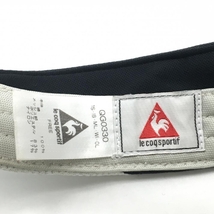 ルコック サンバイザー 黒×白 ロゴ刺しゅう FREE ゴルフウェア le coq sportif_画像6