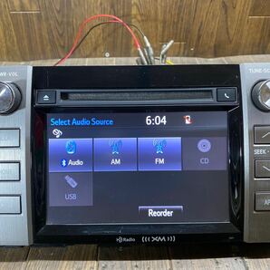 AV1-29 激安 カーナビ TOYOTA タンドラ 86140-0C050 571125 CD Bluetooth ディスプレイ 確認用配線使用 簡易動作確認済み 中古現状品の画像3