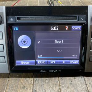 AV1-29 激安 カーナビ TOYOTA タンドラ 86140-0C050 571125 CD Bluetooth ディスプレイ 確認用配線使用 簡易動作確認済み 中古現状品の画像2