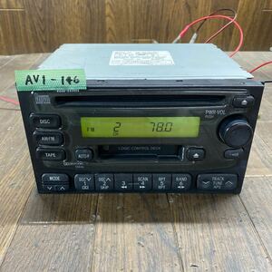 AV1-146 激安 カーステレオ TOYOTA 86180-97207 CQ-JD0001A 206813 CD カセット AM/FM 本体のみ 簡易動作確認済み 中古現状品