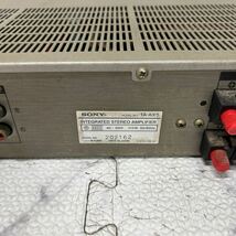 MYM-410 激安 SONY PULSE POWER SUPPLY/INTEGRATED STEREO AMPLIFIER TA-AX5 ステレオアンプ 通電不可 ジャンク_画像7