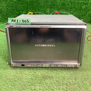 AV1-465 激安 カーナビ Carrozzeria Pioneer AVIC-HRZ09 EKMH005239JP HDDナビ CD DVD MD 本体のみ 起動確認済 中古現状品