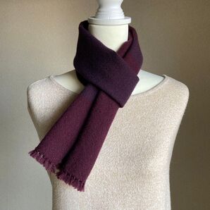 【ハンドメイド】手織り ウールのマフラー
