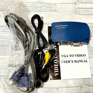 【新品未使用】VGA to AV 変換スキャンコンバーター 変換アダプタ