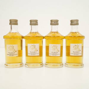 NIKKA ニッカ 鶴 金文字 ミニチュア ミニ ボトル ウイスキー 43％ 50ml 4本 おまとめ