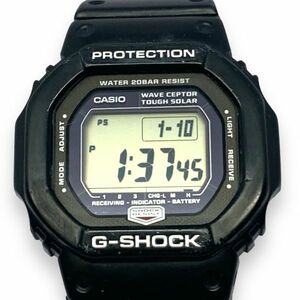 ■稼働品　CASIO カシオ G-SHOCK　GW-5600J　The G タフソーラー　電波ソーラー　スクウェア ブラック　スピード電波モデル