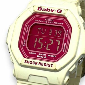 ■稼働品　CASIO カシオ BABY-G ベビージー BG-5601-7　キャンディ・カラーズ　ホワイト ピンク文字盤　クオーツ　腕時計