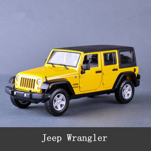 1:24 Jeep Wrangler ジープ イエロー 乗用車 外車 高級 合金 模型 ミニカー