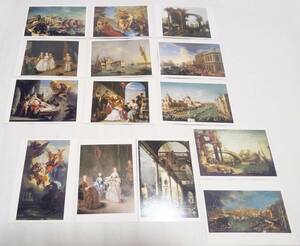Art hand Auction ｢ヴェネツィア絵画展｣絵はがき 14枚 中古, 印刷物, 絵はがき, ポストカード, その他