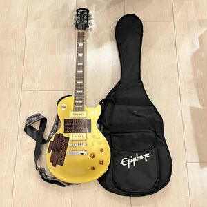 549 Epiphone エピフォン レスポール ゴールドトップ 56 Les Paul Standard Gold エレキギター ソフトケース付属／ストラップ タカミネ 