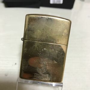 ZIPPO ジッポ ソリッドブラス solid brass シンガポール 1992年製 ゴールド