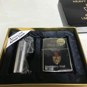 ZIPPO ジッポ アーマー armor 2002年製 プラチナミラー メタル貼り 未使用