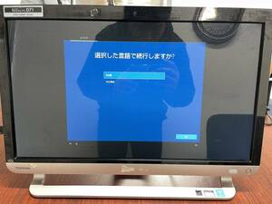 通電ＯＫ ノートパソコン 東芝 dynabook REGZA PC D71/NB PD71NBP-BHA 一体型PC TVチューナー 