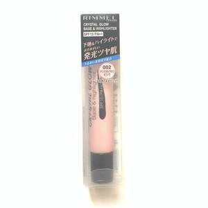 新品 ◆RIMMEL (リンメル) クリスタルグロウ ベース＆ハイライター 002 クリスタルグロウピンク◆ 化粧下地 メイクアップベース