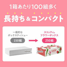 ティッシュペーパー ボックスティッシュ スコッティー 500枚(250組)ｘ３箱ｘ１パック/送料無料_画像5