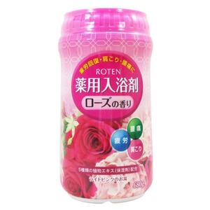 薬用入浴剤 日本製 露天/ROTEN ローズの香り 680gｘ６個セット/卸