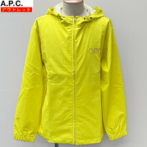 A.P.C. アーペーセー アウトレット・新品 メンズ フード付 ナイロンジャケット PSADB H30114 イエロー M 送料無料_画像1