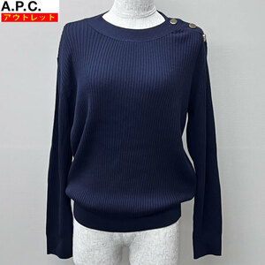 A.P.C. アーペーセー アウトレット・新品 プルオーバー パオラ ニット セーター WVAXM F23992 レディース S ネイビー 送料無料