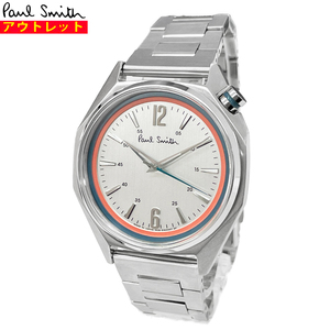  Paul Smith new goods outlet wristwatch ok tagonOctagon men's BT4-117-91 silver quartz made in Japan free shipping 