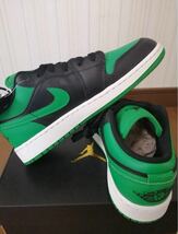 NIKE キッズ 25センチ AIR JORDAN 1 LOW スニーカー　グリーン レディース　ジュニア　新品_画像6