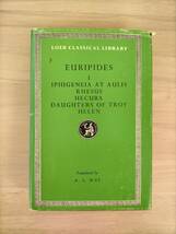 KK63-036　洋書　EURIPIDES１　IPHIGENDA AT AULIS RHESUS HECUBA DAUGHTERS OF TROY HELEN A.S.WAY訳　HARVARD UNIVERSITY PRESS 1988発行_画像1