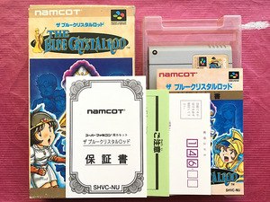 SFC☆ザ・ブルークリスタルロッド☆スーパーファミコン☆箱 説明書 付☆THE BLUE CRYSTALROD / namcot☆SUPER Famicom｜1928