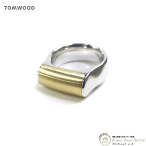 トムウッド （TOM WOOD） Crest Ring クレスト リング ゴールドトップ リング シルバー 925 指輪 #54 14号 R74HCRGT01S925-9K（新品）