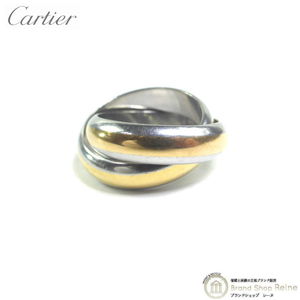 カルティエ （Cartier） コンビ 2連 K18 ダブル リング 750YG×ステンレス ACIER 指輪 ＃51 ゴールド×シルバー（中古）