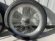 TAKASAGO EXCELRim アルミリム F2.5J R3.5J 前後18インチセット 4穴リアディスク スプロケタワー付 z1 z2 z750a4 a5 z750d1 kz900 kz1000_画像2